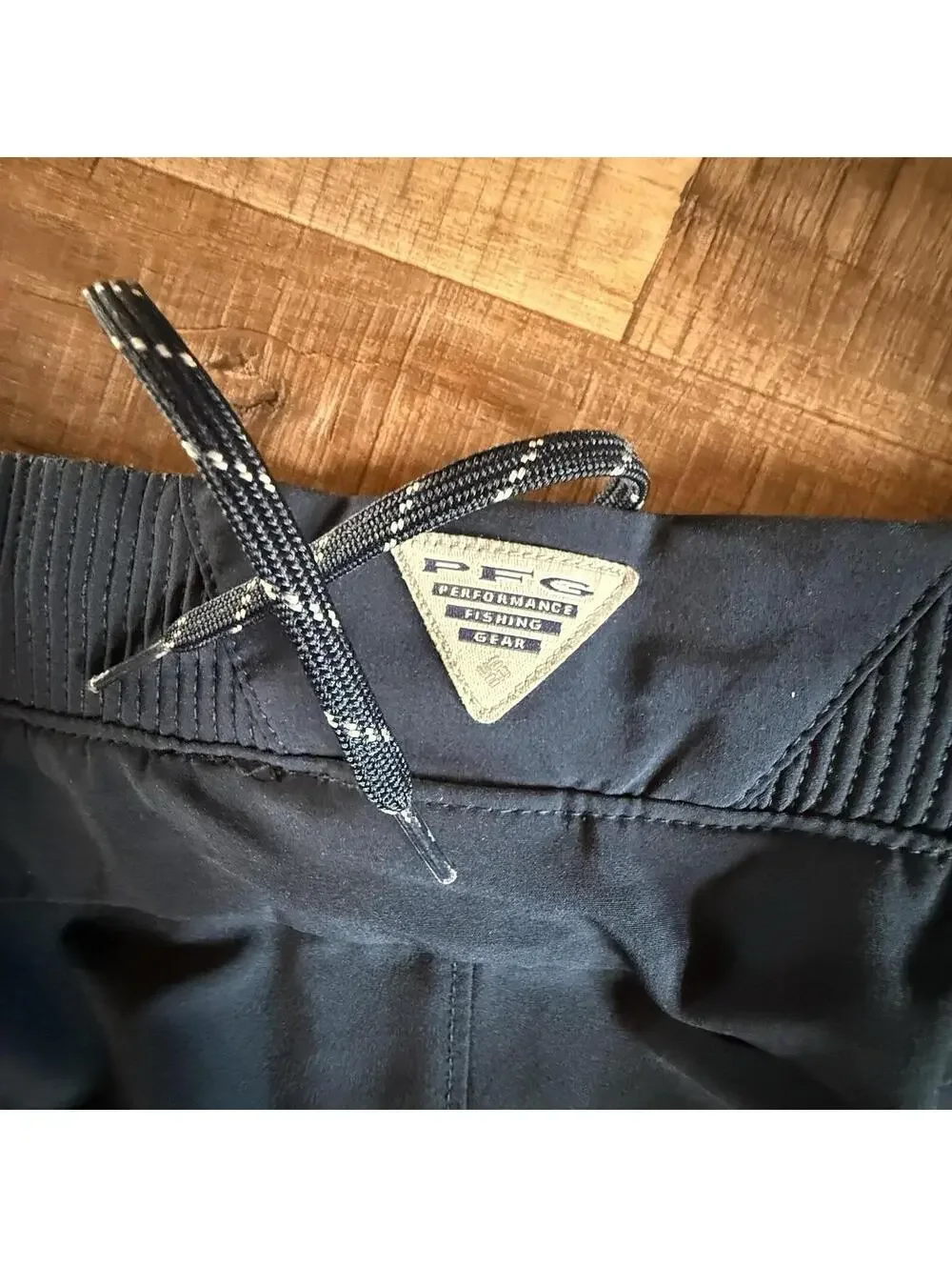 Columbia PFG Omni Shade Pull-on Drawstring Pants Navy Blue UPF 50 Fishing Medium